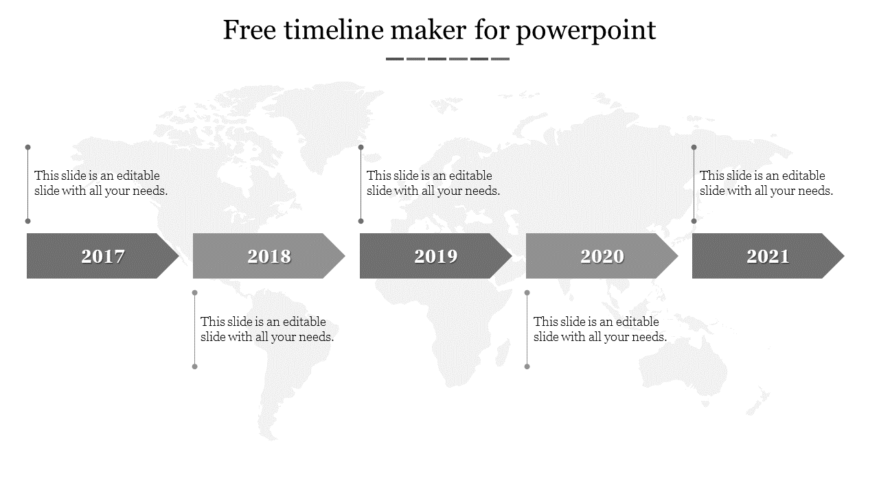 Free - Timeline Maker For PowerPoint Template and Google Slides